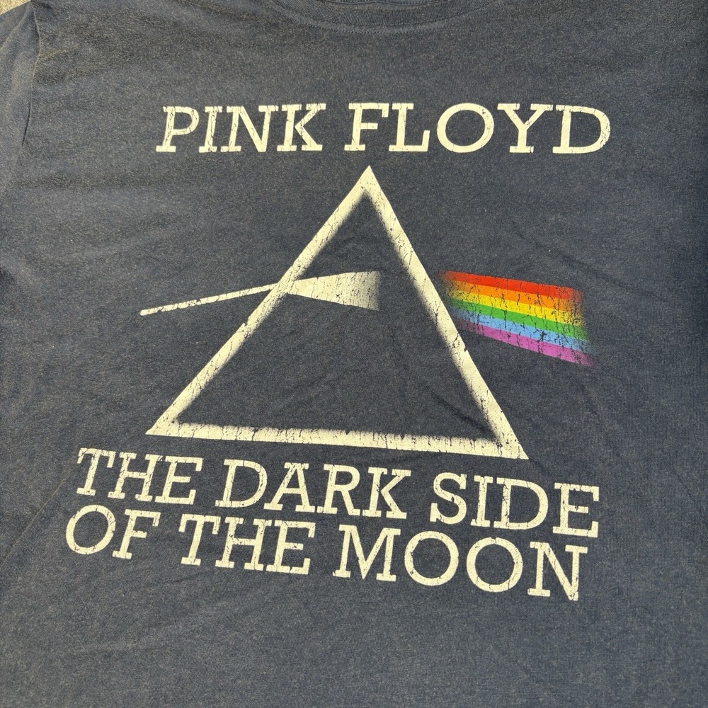 Pink Floyd Dark Side of the Moon Shirt Xxl Graphic Band Tee Prism Band Shirt